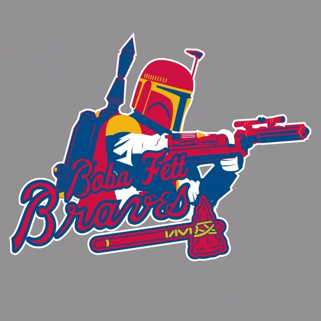 Atlanta Braves Star Wars Logo iron on transfers...